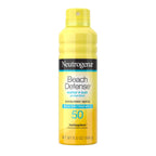 Neutrogena Beach Defense Sunscreen Spray Spf 50 Broad Spectrum Uva Uvb Protection Lightweight Water Resistant Up To 80 Minutes Oil-Free Beach-Strength Sun Protection For Whole Family, 6.5 Oz