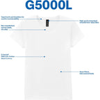 Women's Heavy Cotton T-Shirt, Style G5000L, 2-Pack