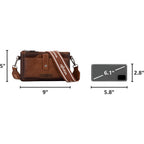 Wrangler Crossbody Wallet Purses Multi-Function Card Holder Purse With Double Zipper