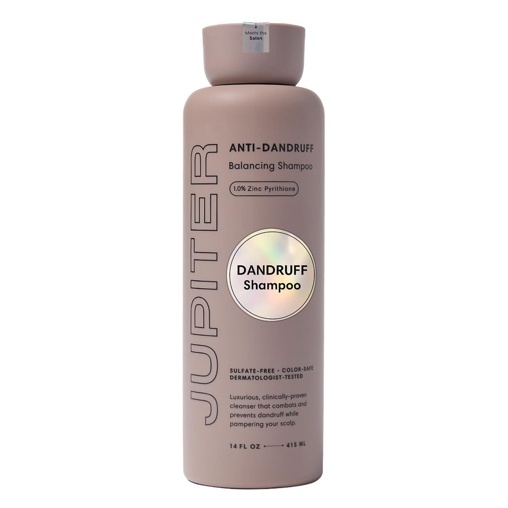 Jupiter Anti Dandruff Shampoo - Shampoo For Men & Women For Flaky, Itchy, Oily, & Dry Scalp - Nourishes Scalp And Reduces Breakage & Flakes - Color-Safe, Sulfate-Free, Paraben-Free