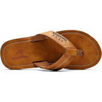 Quickshark Mens Flip Flops Leather Thong Sandals Arch Support Beach Slippers