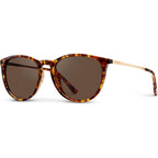 WearMe Pro Round Polarized Sunglasses for Women - UV400 Protection, Lightweight Frame, Vintage Retro Style Tortoise Frame/Brown Lens