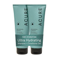 Acure Ultra Hydrating Shampoo And Conditioner Set - Moisturizing Set With Argan Oil For Women & Men With Dry, Damaged, Straight Or Curly Hair, 100% Vegan, Paraben Free, Sulfate Free - 8 Fl Oz (2 Pack)