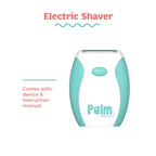 PalmPerfect Electric Shaver for Women – Bi-Directional Triple Blade Razor for Legs, Underarms & Bikini Line – Wet/Dry Portable Shaver with Non-Slip Rubber Grip – Battery Powered