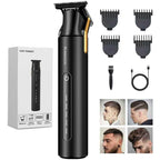 Hair Trimmer For Men,Professional Barber Trimmer,Cordless T-Blade Hair Clippers Precision Edgers T Liners Rechargeable Beard Trimmer,Waterproof Haircut Kit,Long-Lasting Battery