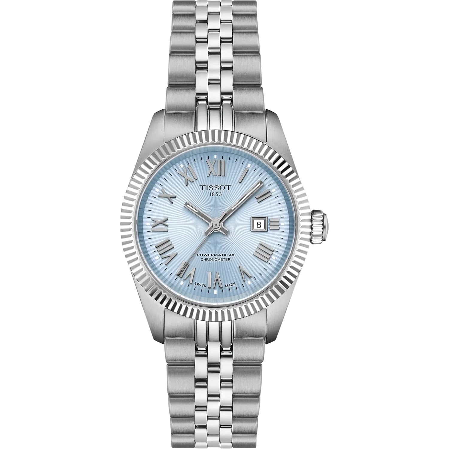 Tissot Ballade Powermatic 48 Cosc 30Mm, Swiss Automatic Watch For Women, Stainless Steel Case, Blue Dial, T1562081135300