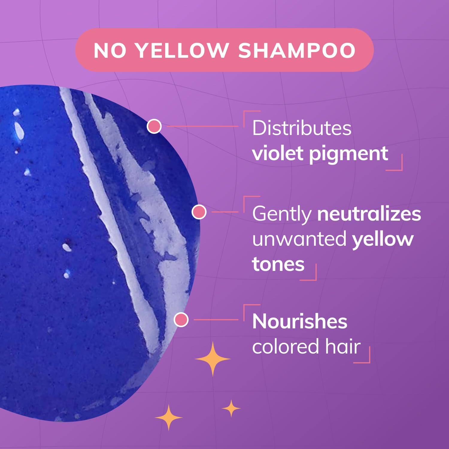 Fanola No Yellow Purple Shampoo - Purple Color Depositing Shampoo for Blondes, Bleached & Grey Hair - Formulated with Violet Pigment to Remove Brassy Tones from Hair (11.83 Fl oz)