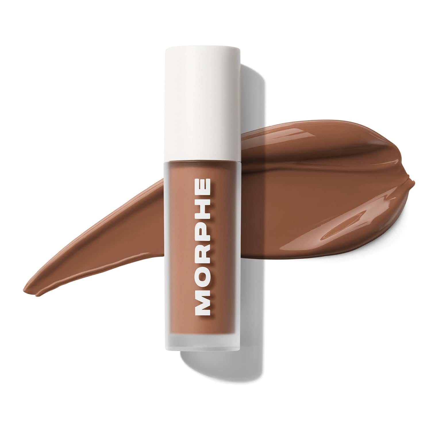 Morphe Wakeup Artist Under Eye Concealer - Lightweight Serum Concealer + Brightening Color Corrector - Hydrating Under Eye Brightener For Dark Circles & Radiant Face Makeup - Clove 11.25N (0.12 Oz)
