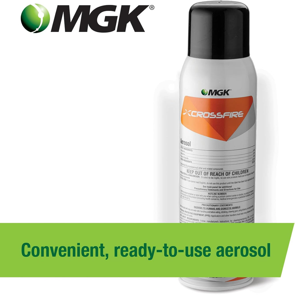 Mgk Crossfire Aerosol | Insecticide Spray | 17Oz Can | Indoor Bed Bug Killer, For Long-Lasting Bed Bug Control, Ready To Use