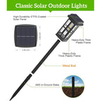 8 Pack Solar Pathway Lights Outdoor, 2 Lighting Modes Waterproof Solar Lights Outdoor, Sturdy Metal Rods, Brighter Up To 15Hrs Outdoor Path Lights For Yard Walkway Driveway Sidewalk Garden