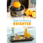 Vinci Hands Free Electric Citrus Juicer, 1-Button Juicer Machine, Orange Lime Grapefruit Lemon Squeezer, Easy To Clean Orange Juicer Squeezer, Black/Stainless Steel
