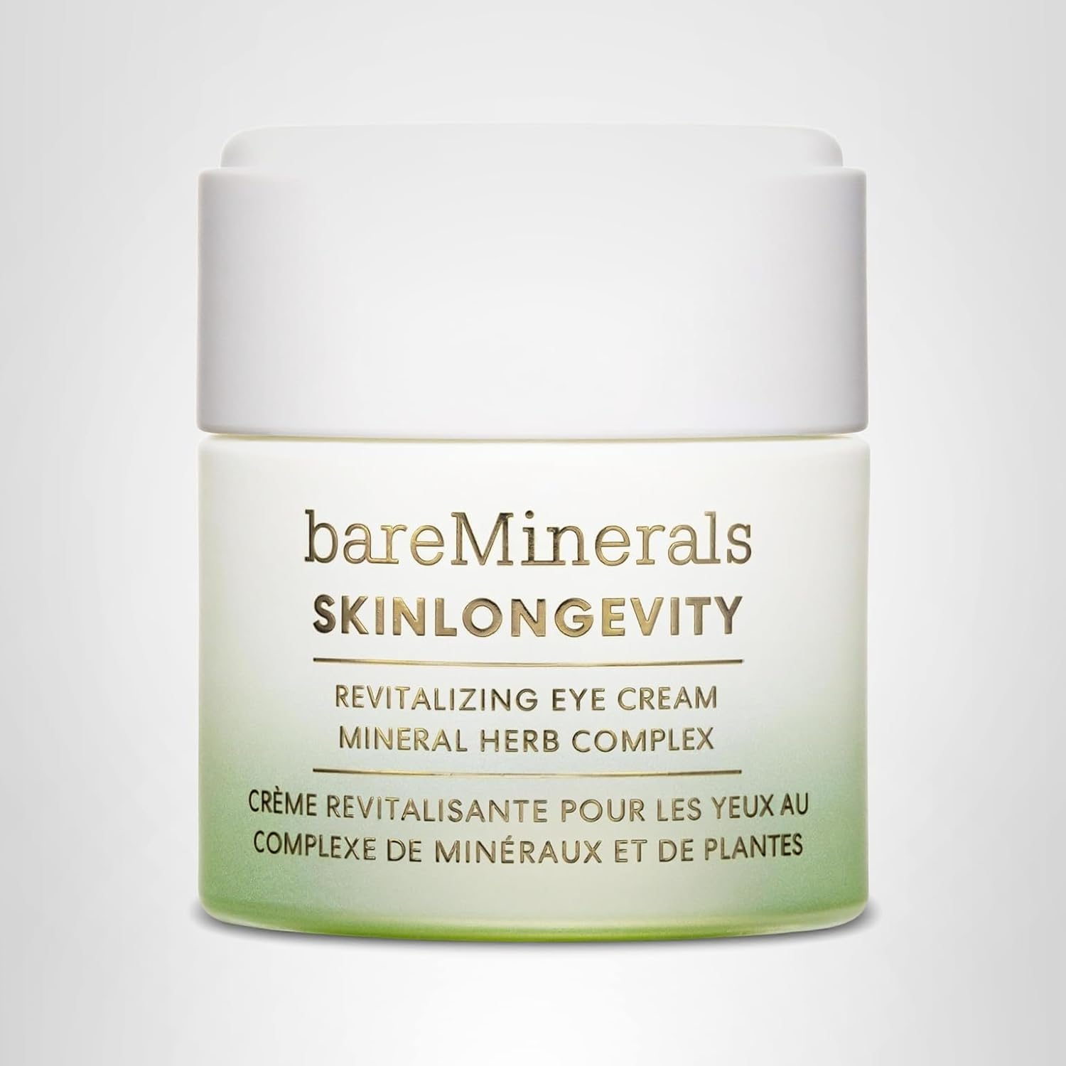 Bareminerals Skinlongevity Revitalizing Eye Cream, For Brighter, Firmer Under-Eyes, Reduces Puffiness & Dark Circles, Vegan, Safe For Sensitive Skin