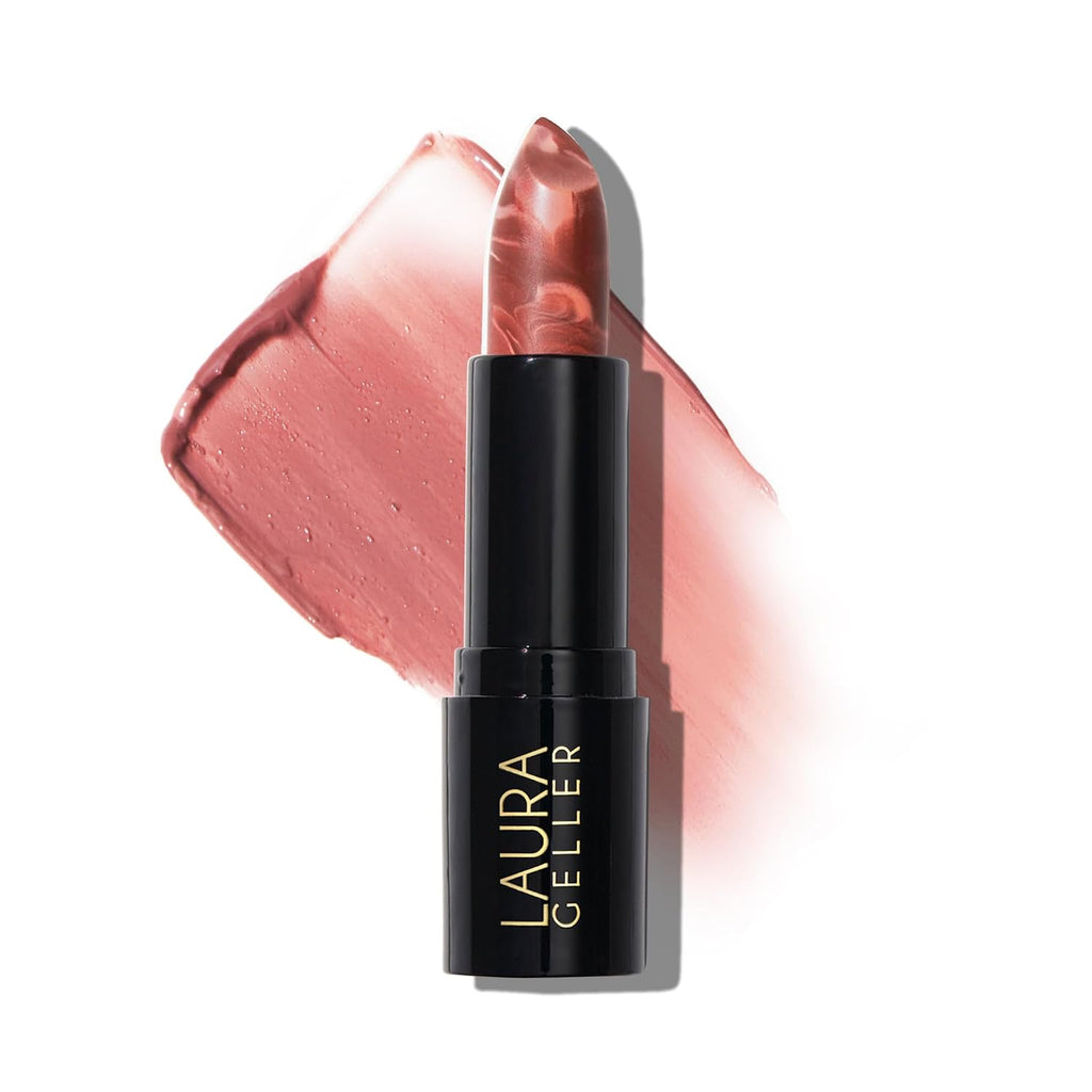 Laura Geller New York Italian Marble Sheer Lipstick - Dolce - Hydrating & Lightweight - Vitamin E & Caster Seed Oil - Cream Finish