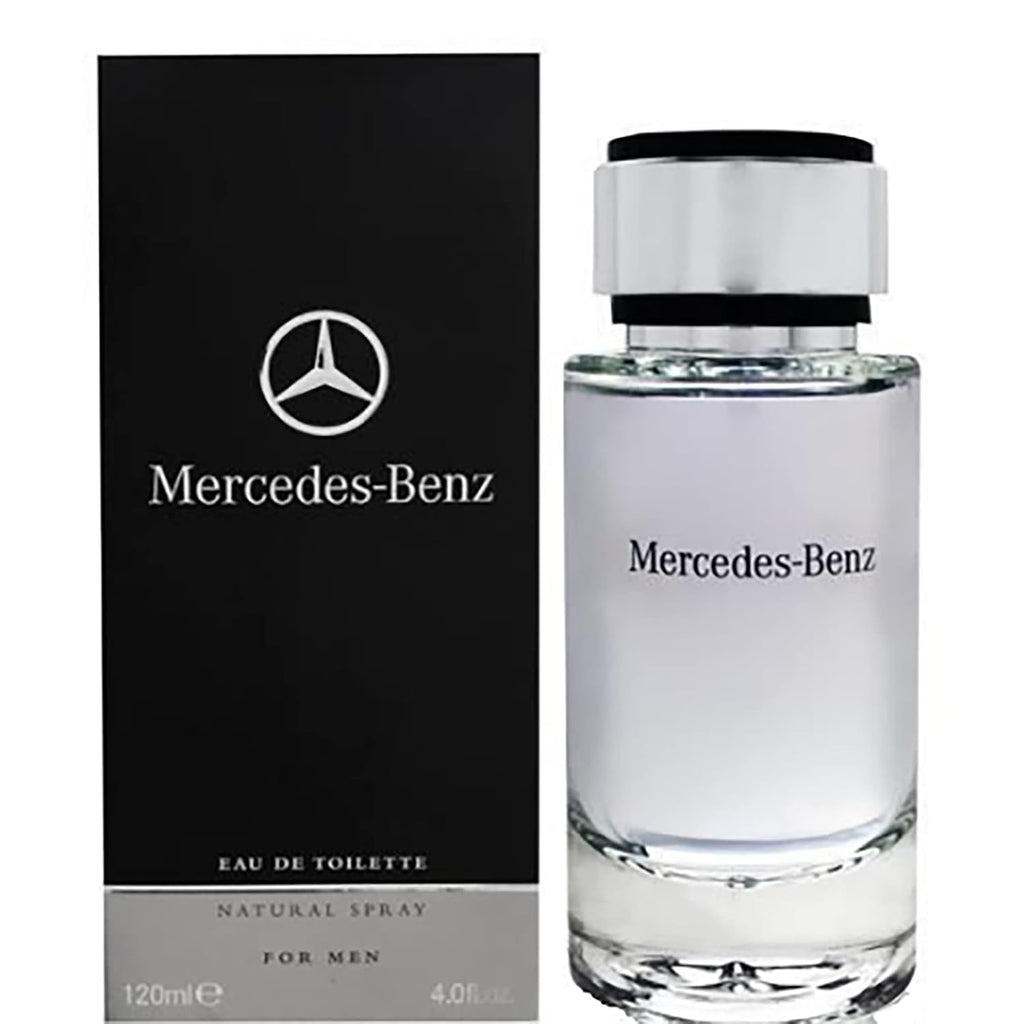 Mercedes Benz Cologne for Men - 4 Fl Oz - Eau De Toilette Perfume Spray for Man - Woody & Musky Scent - Luxury Long Lasting Fragrance with Notes Of Violet leaves, Cascalone & Vetiver