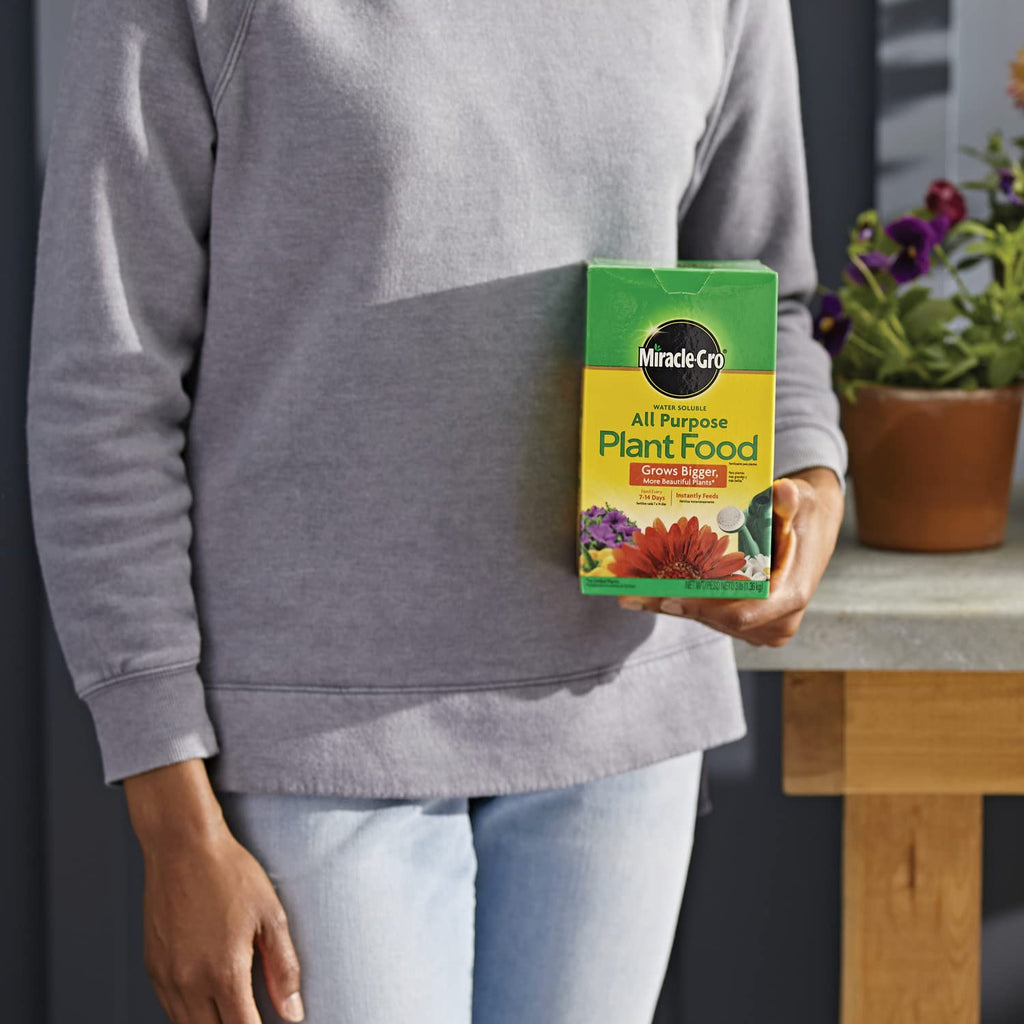 Miracle-Gro Water Soluble All Purpose Plant Food, 3 Lb. | Fertilizer For All Indoor Or Outdoor Plants Including Roses, Flowers, Vegetables, Houseplants, Trees, And Shrubs