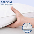 Queen Mattress Topper, Extra Thick Pillow Top Mattress Pad For Back Pain Relief, Cooling Bed Topper Mattress Cover With 8-21 Inch Deep Pocket