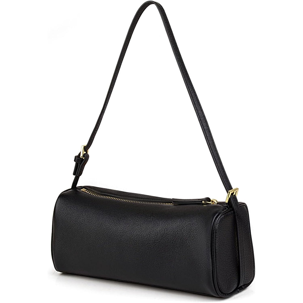 Donnain Premium Full Grained Leather Crossbody Purses For Women, Barrel Bag And Hobo Bags For Women With Adjustable Strap