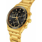Swatch I New Chrono Unisex Watch Casual Plastic Yellow Quartz Waterproof In The Black