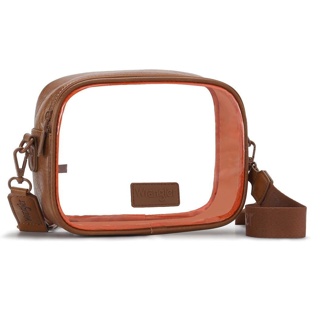 Wrangler Clear Bag For Stadium Events Crossbody Purse For Concerts, Sports | Stadium Approved Clear Bag For Sports,Concerts｜See Through Bag｜0.4Mm Thickened Pvc｜Waterproof｜Lightweight