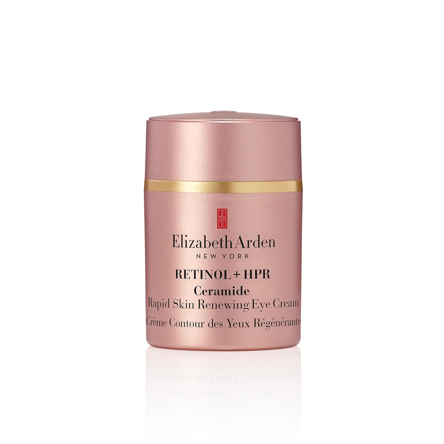 Elizabeth Arden Retinol + Hpr Ceramide Rapid Skin Renewing Under Eye Cream, Fine Lines & Wrinkles Treatment With Peptides, Hydrating Brightener, 0.5 Fl Oz