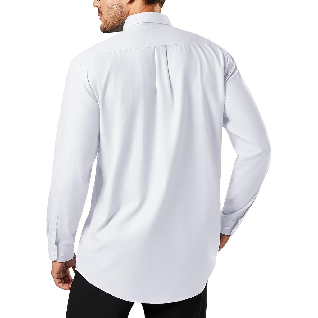 Oxford Dress Shirts For Men Big And Tall(Size Xxl Big-6Xl Big&Tall) Button Down Long Sleeve Business Casual Collared Shirts