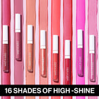 wet n wild MegaSlicks Lip Gloss, Ultra-Glossy, Vitamin-E Enriched, Ultra-Gloss High Shine Moisturizing, Cruelty-Free & Vegan - Rose Gold