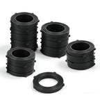 Liulo Tool 50 Pack Garden Hose Washers, Heavy Duty Black Rubber Leak Proof, Fits All Standard 3/4 Inch Garden Hoses And Faucet Fittings