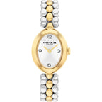 Coach Sammy Women'S 2H Quartz Watch Gift Set With Matching Adjustable Jewelry Bracelet - Oval Case - Minimalist Style - Gift For Her - 22.5Mm