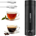 Portable Electric Kettle （120V）, Travel Tea Kettle, 316 Stainless Steel Premium Liner, 4-Speed Temperature Adjustment With Auto Shut-Off And Boil-Off Protection Black