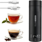 Portable Electric Kettle （120V）, Travel Tea Kettle, 316 Stainless Steel Premium Liner, 4-Speed Temperature Adjustment With Auto Shut-Off And Boil-Off Protection Black