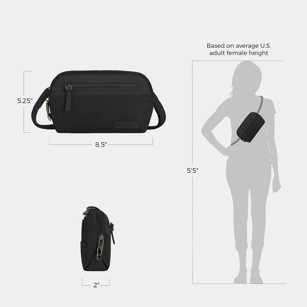 Travelon Anti-Theft Metro Convertible Small Crossbody Bag