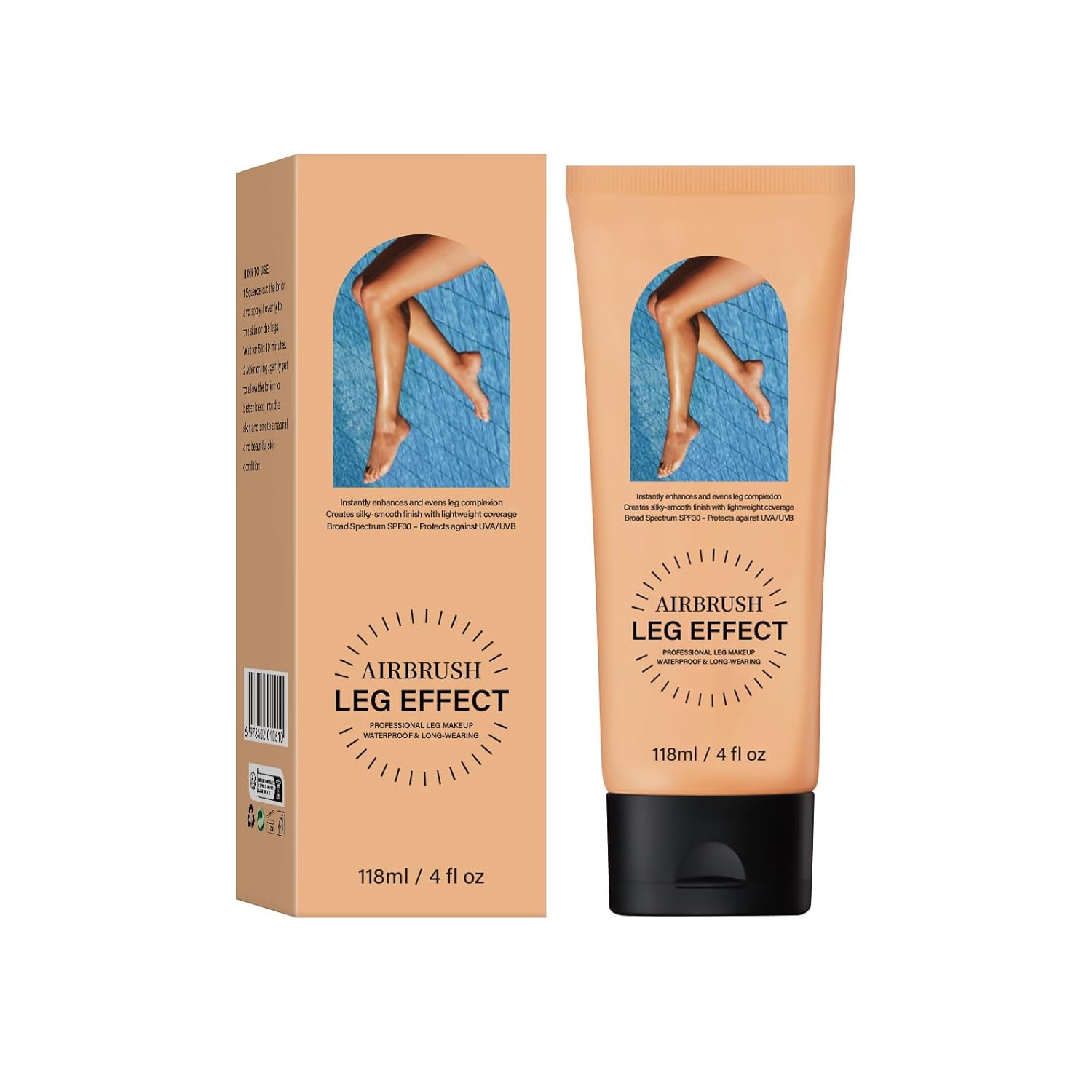 Leg Makeup Waterproof No Transfer,Flawless Looking Leg and Body Scar Cover up Makeup,Waterproof Long Last Easy Application for All Skin Tones.(2# Medium Golw)