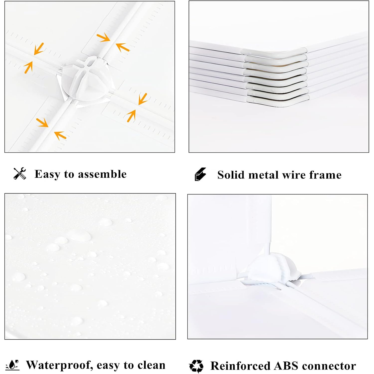 Awtatos Cube Storage Organizer, Storage Cubes Shelves Bookshelf, 6 Cube Closet Organizers And Storage, Diy Stackable Plastic Clothes Organizer Shelving For Bedroom, Home, White