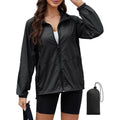 Lightweight Rain Jacket Women Packable Wind Breaker Light Rain Jacket Women Waterproof Travel Raincoat S-Xxl