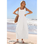 Merokeety Women'S Boho Maxi Sundress 2026 Summer Beach Dress Scoop Neck Sleeveless Loose Tank Dress