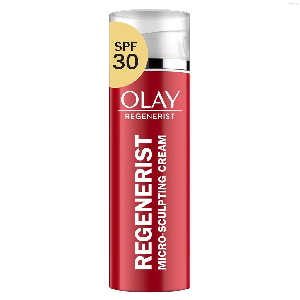 Olay Regenerist Advanced Anti-Aging Face Moisturizer For All Skin Types, Micro-Sculpting Cream With Broad Spectrum Spf 30, Reduces Wrinkles, Firms And Plumps Skin, Dermatologist Tested, 1.7 Oz