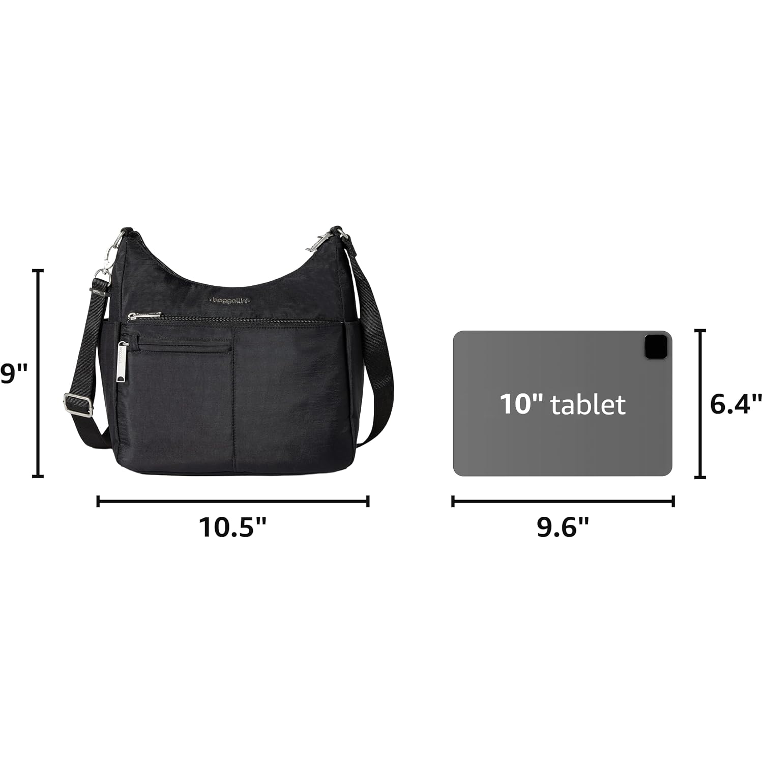 Baggallini Women'S Securtex Anti-Theft Free Time Crossbody Bag