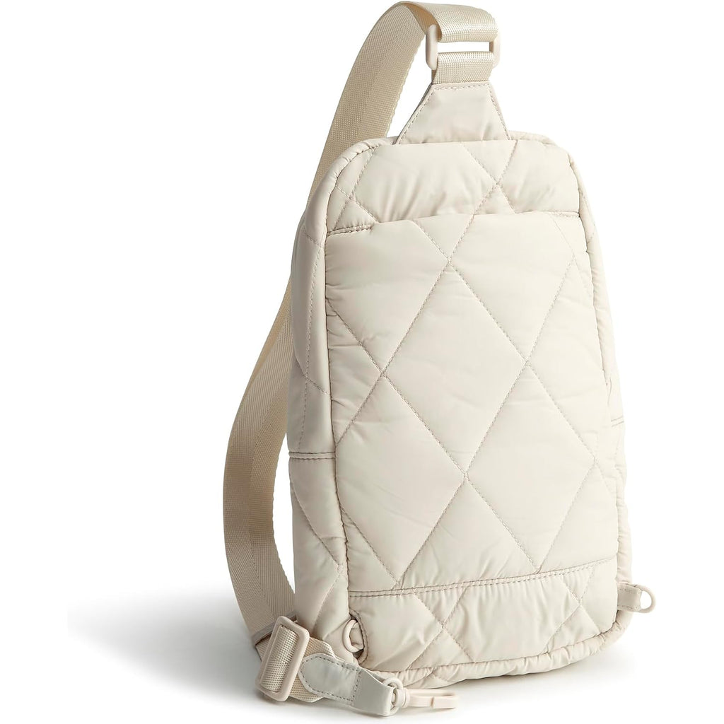 Vera Bradley Women'S Featherweight Lorman Sling Backpack, Pumice Stone, One Size