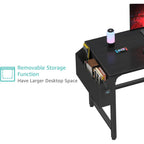 Lufeiya Computer Desk With File Drawers Cabinet, 47 Inch Reversible Home Office Desks With Filing Cabinet For Small Space, Gaming Study Writing Table Pc Desks, Black