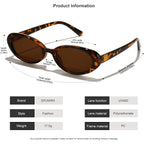 Oval Sunglasses For Women Men Fashion Small 90S Style Sun Glasses Uv400