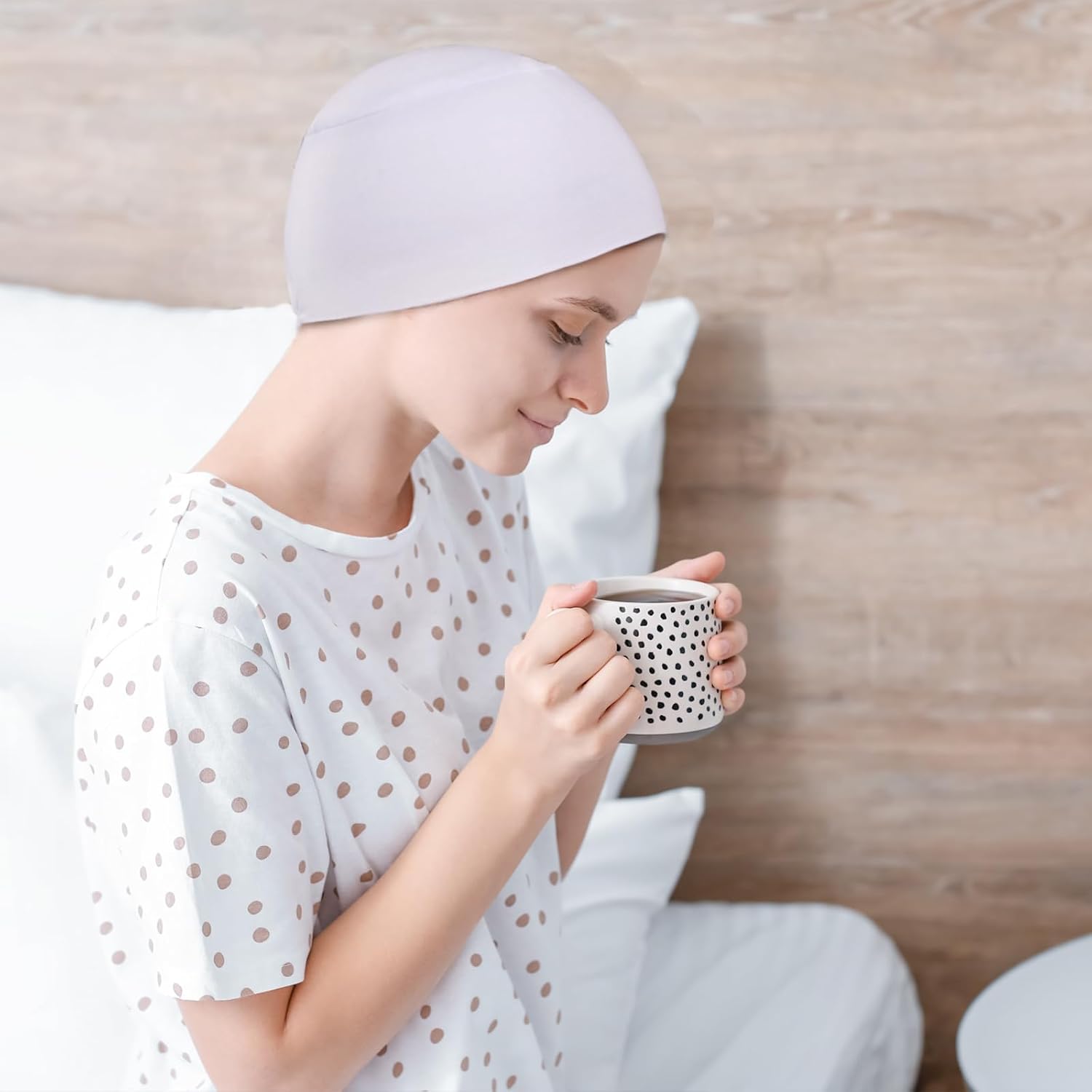 4-Piece Soft Chemo Headwear Set - Lightweight Sleeping Caps For Women With Hair Loss