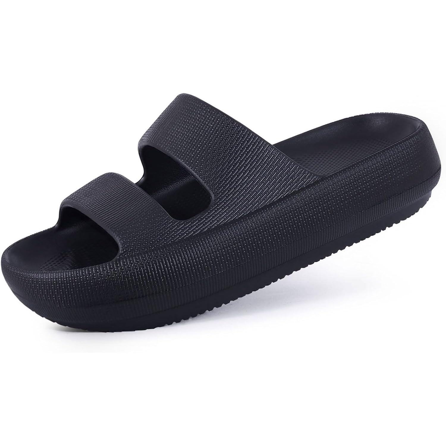 Shevalues Orthopedic Slide Sandals For Women With Arch Support Pillow Soft Recovery Slip On Sandals Lightweight Summer Cloud Slippers For Plantar Fasciitis