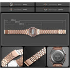 MASTOP Luxury Women Watches Full Steel Electronic LED Digital Fashion Ultra Thin Square Ladies Wrist Watches …