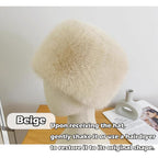 SIQITECHNO Unisex Faux Fur Cossack Ushanka Style Hat Furry Russian Trapper Hat Winter Fuzzy Outdoor Hunting Cap