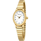 Bofan Small Gold Watches For Women Easy Read Ladies Quartz Wrist Watch With Stainless Steel Expansion Band,Waterproof.