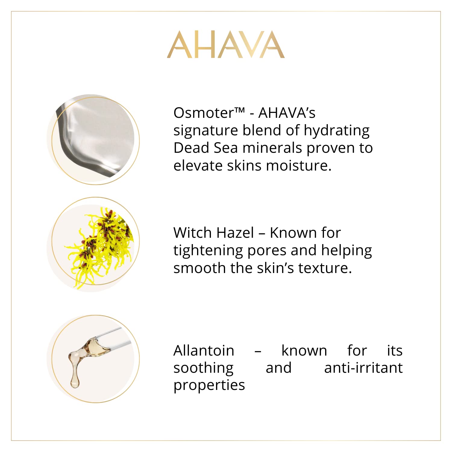 AHAVA Dead Sea Water Mineral Hand Cream - Hand Moisturizer For Dry Cracked Hands, Light & Fast Absorbing, Enriched with Exclusive blend Osmoter, Smoothing Witch Hazel & Soothing Allantoin
