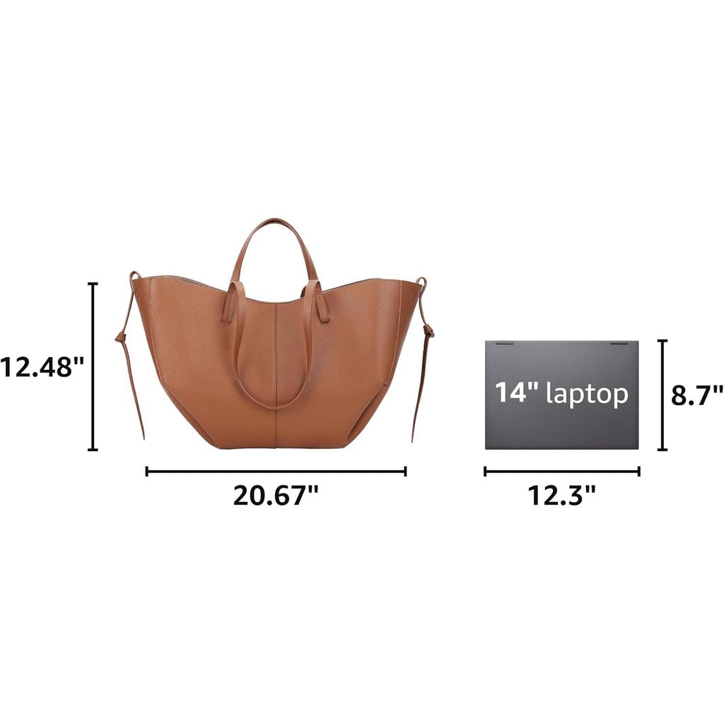 Work Bag Faux Leather Tote Bag For Women Trendy Handbag Purse Fall Shoulder Bag With Magnetic Closure