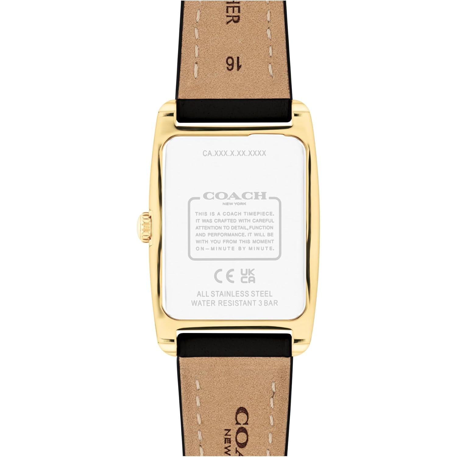 Coach Reese Women'S Watch - 2H Quartz Tank Watch With Genuine Leather Strap - Water Resistant 3 Atm/30 Meters - Premium Fashion Timepiece For Everyday Style - 24Mm