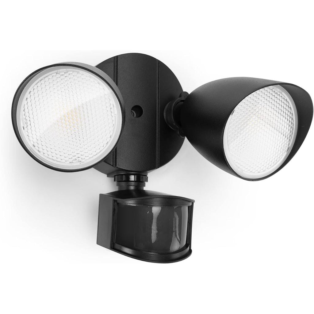 Lutec 32W 3500 Lumen Led Security Lights Motion Sensor Light Outdoor, 5000K Daylight, Ip65 Waterproof, Dusk To Dawn, Hardwired Motion Detector Flood Light For Garage, Yard, Porch-Black
