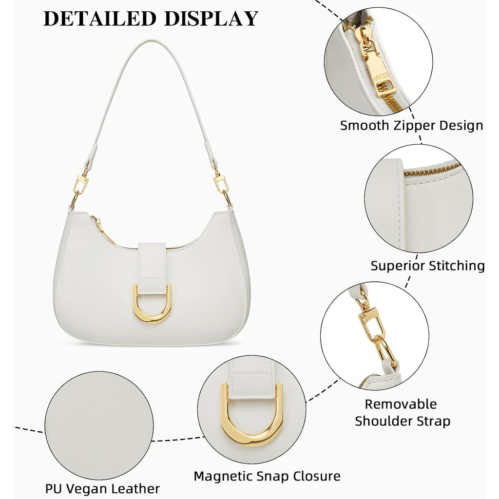 Kkxiu Small Shoulder Bag For Women - Women'S Handbags Small Purses For Women Trendy Vegan Leather Purse With Removable Strap